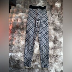 Ultimate Ultracor Diamond Ultra Plaid Gray Blue Legging, XS